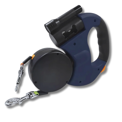 Dual Dog Leash 360° Swivel with LED Light
